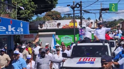 La Vega: Presidente Abinader encabezó caravana en Jarabacoa y Constanza