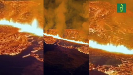 Un volcán entra en erupción en Islandia y pone en riesgo a un pueblo pesquero