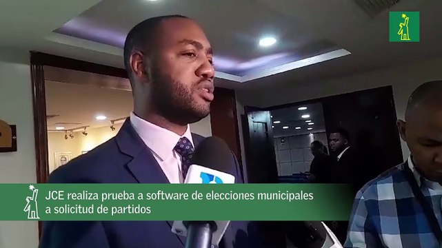 JCE realiza prueba a software de elecciones municipales a solicitud de partidos