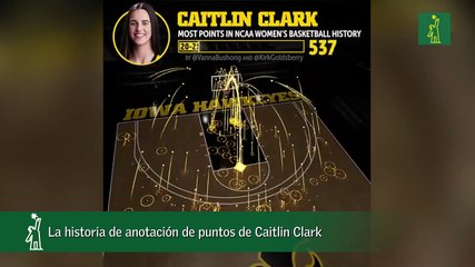La historia de anotación de puntos de Caitlin Clark