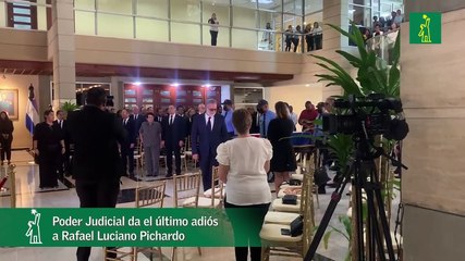 Poder Judicial da el último adiós a Rafael Luciano Pichardo