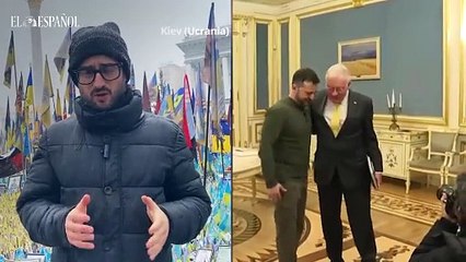 Jorge Raya, redactor jefe de Internacional de EL ESPAÑOL, informa desde Kiev sobre la situación de la guerra de Ucrania cuando se cumple el tercer aniversario