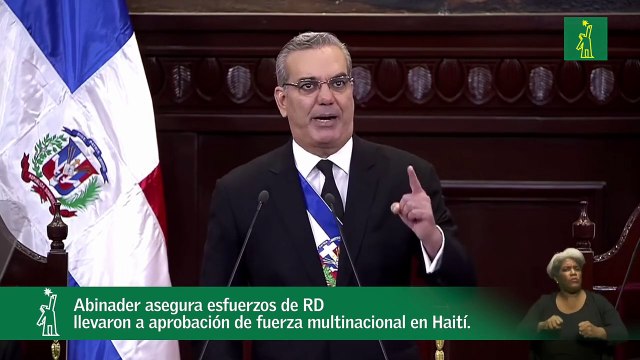 Abinader asegura esfuerzos de RD llevaron a aprobación de fuerza multinacional en Haití