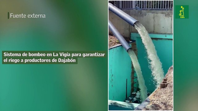 Sistema de bombeo en La Vigía para garantizar el riego a productores de Dajabón