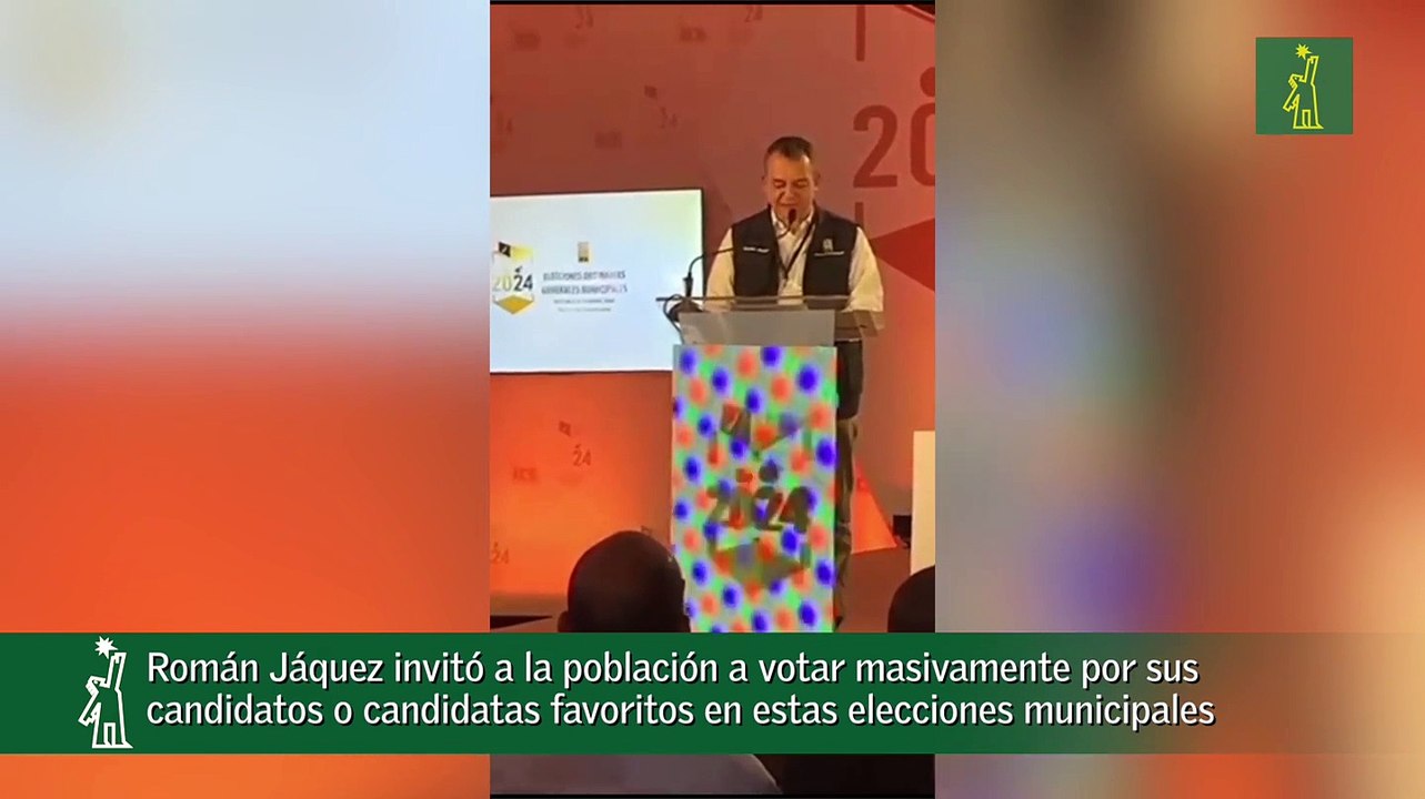 Román Jáquez invitó a la población a votar masivamente por sus  candidatos o candidatas favoritos en estas elecciones municipales