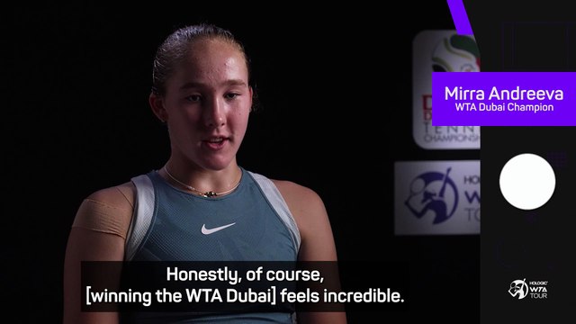 Andreeva 'overwhelmed' after claiming maiden WTA 1000 title