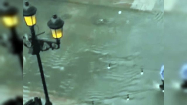 Inundaciones en la Ciudad Colonial tras intensas lluvias