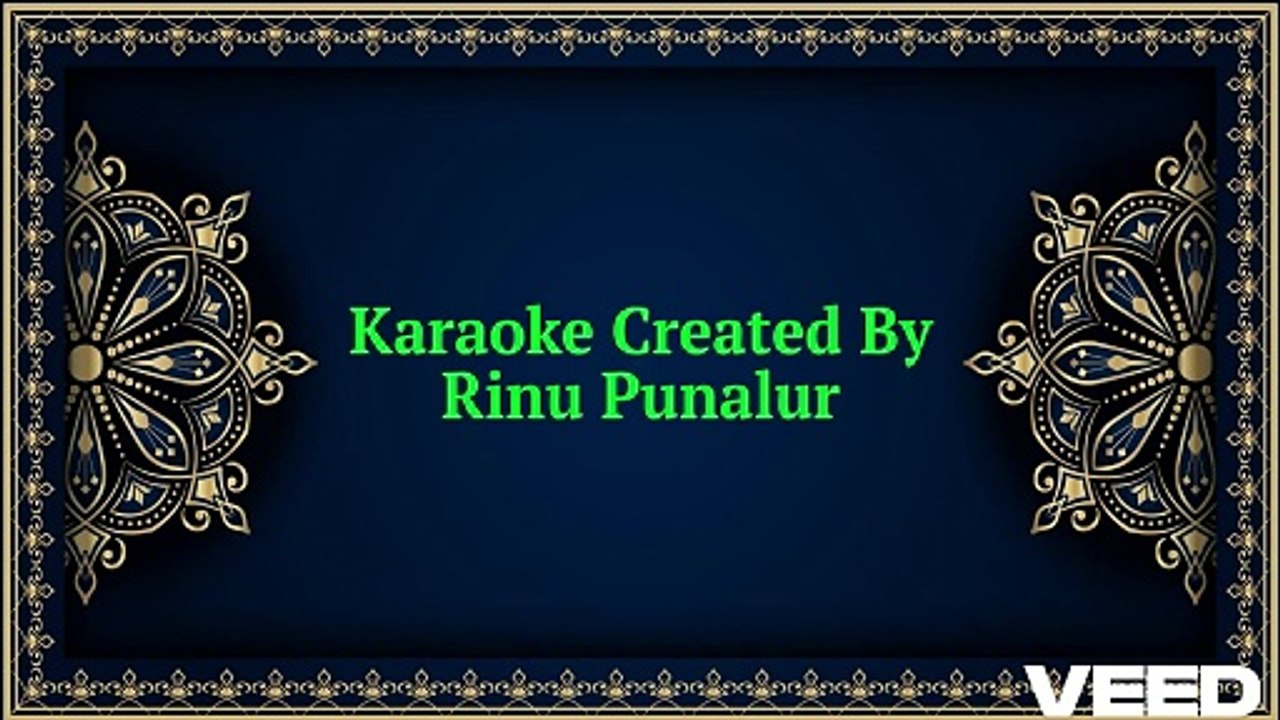 ധനുമാസ പെണ്ണിന് പൂത്താലം  karaoke wiyth lyrics