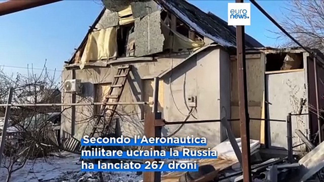 Guerra in Ucraina, Zelensky: la Russia ha lanciato il più massiccio attacco con droni dal 2022