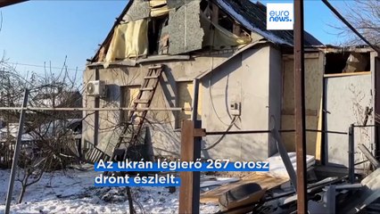 Zelenszkij: a legerősebb orosz dróntámadás zúdult Ukrajnára a hétvégén