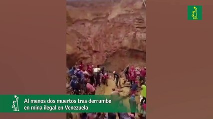 Al menos dos muertos tras derrumbe en mina ilegal en Venezuela