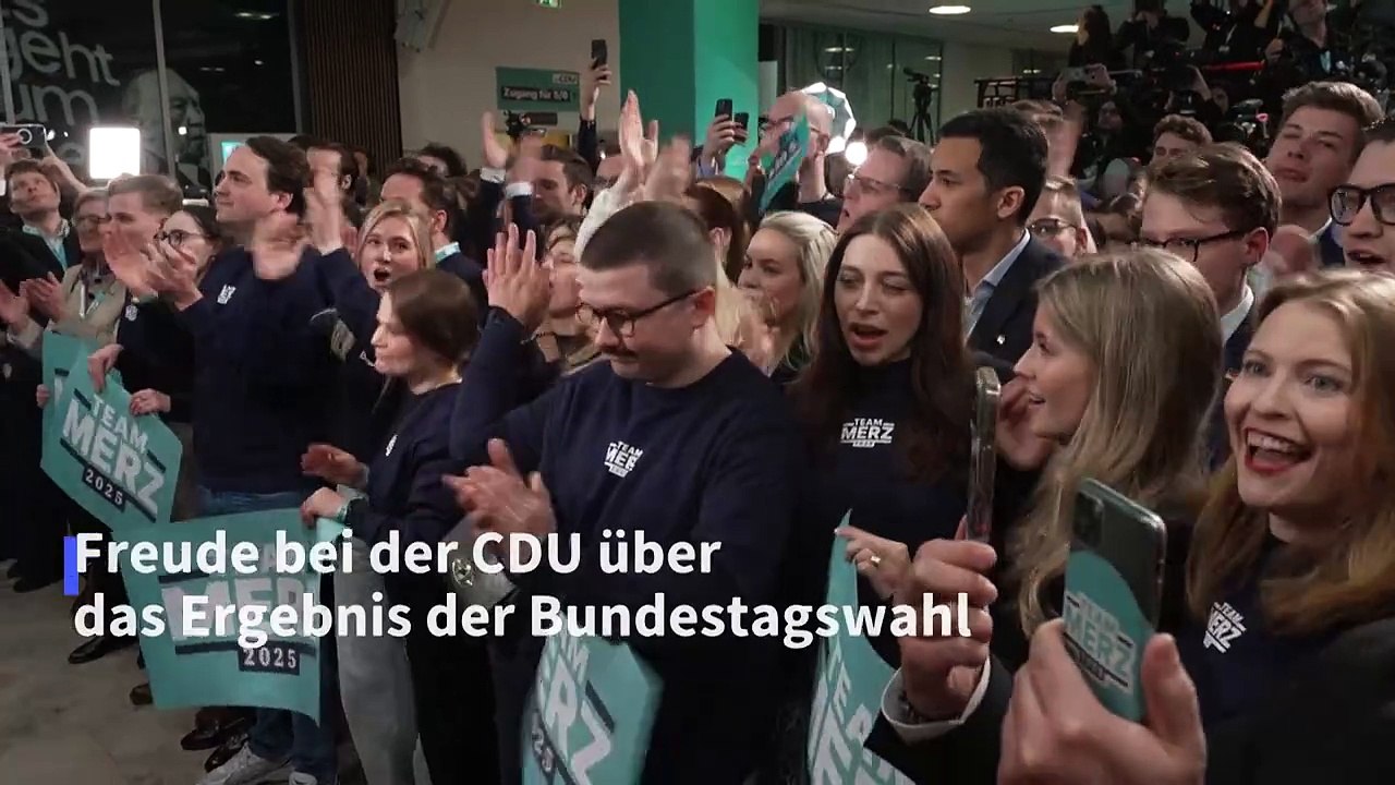 Freude bei CDU über Wahlsieg