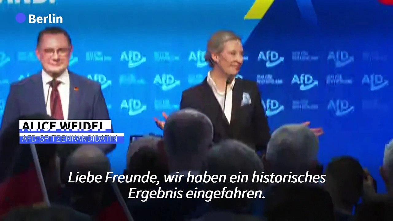 Weidel: AfD 'als Volkspartei fest verankert'