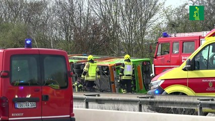 Varios muertos en accidente de autobús en una autopista de Alemania