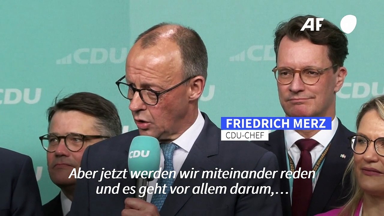 Merz dringt auf schnelle Regierungsbildung