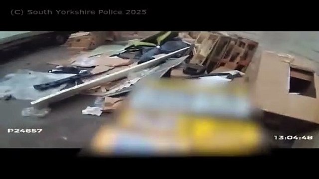 Footage from inside Rotherham 'chop shop' filled with allegedly stolen high end car parts