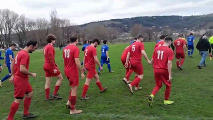 LA VIDÉO DE L'ENTRÉE DES JOUEURS FC MUZOLAIS VS AS DU PIC DIMANCHE 23 FÉVRIER 2025