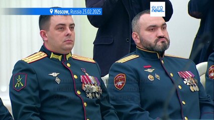 Vladimir Putin praises soldiers fighting in Ukraine for 'defending the future of Russia'