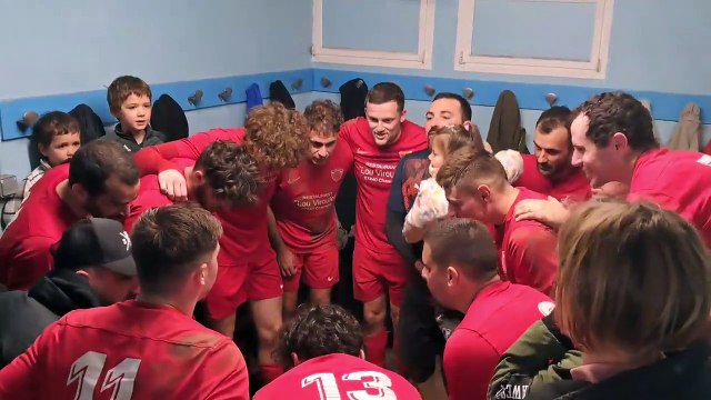 DEUXIÈME VIDÉO DU VESTIAIRE DE L'AS DU PIC APRÈS LA VICTOIRE FACE AU FC MUZOLAIS DIMANCHE 23 FÉVRIER 2025