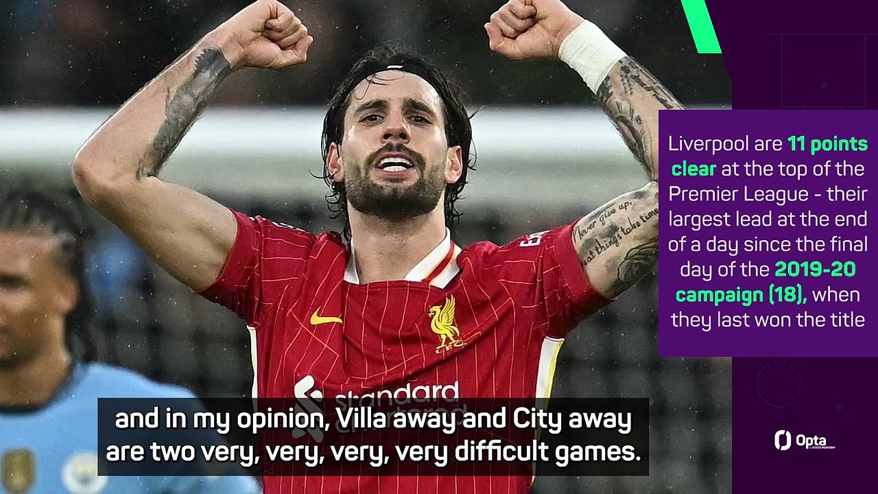 Liverpool's 11-point lead not enough to be comfortable - Slot - video ...