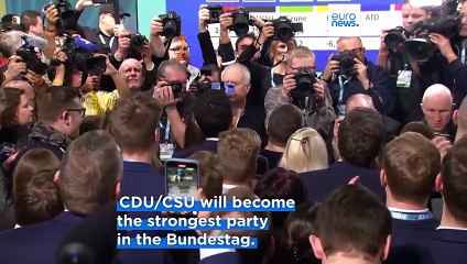 Merz’s centre-right CDU leads in Germany’s federal elections, exit polls show
