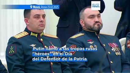 Putin elogia como "héroes" a los soldados rusos que combaten en la guerra de Ucrania