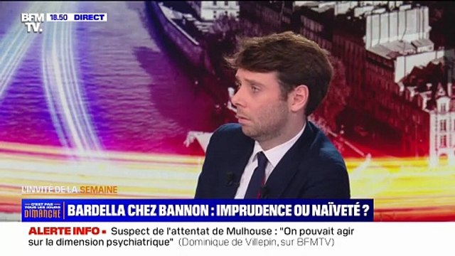 Dominique de Villepin au sujet de Jordan Bardella: Les gens comme lui, et qui ont maintenant 10 ans, 15 ans, 20 ans d'avance aux États-Unis, en sont à faire le salut nazi
