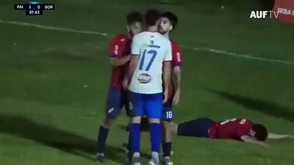 Jugador de Mercedes noquea a jugador de Guichón