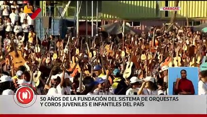 Más de 4 mil músicos dan inicio al megaconcierto en conmemoración a los 50 años de El Sistema