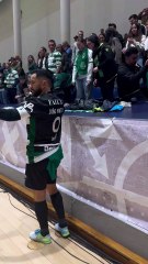 Festejos no futsal do Sporting