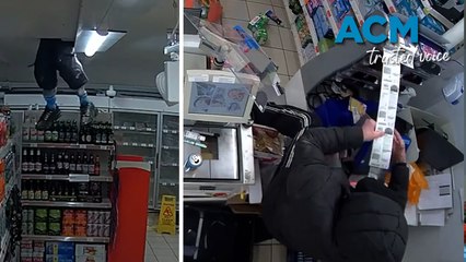 Alleged thief climbs through ceiling to steal lotto scratchies and crisps
