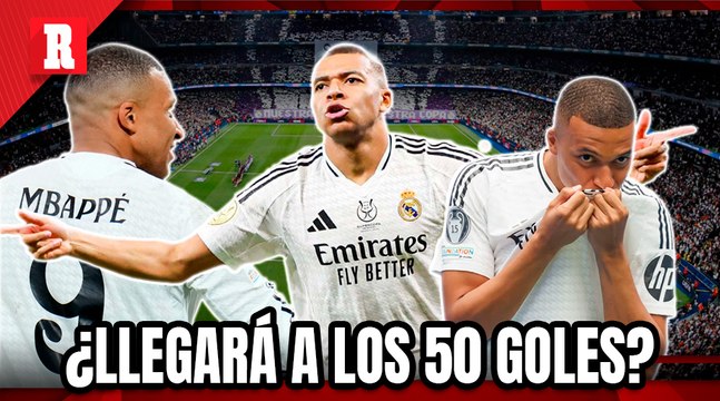 MBAPPÉ BUSCA llegar a los 50 GOLES anotados con el REAL MADRID, en su PRIMERA TEMPORADA