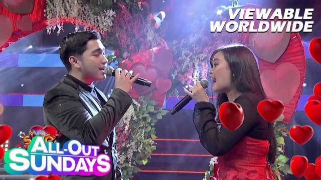 All-Out Sundays: ‘Sing Kilig’ pair Nathan at Calista, pinagtagpo MULI ng napiling kanta!