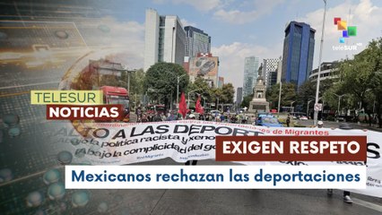 Mexicanos marcharon en rechazo a las deportaciones masivas desde EE.UU.