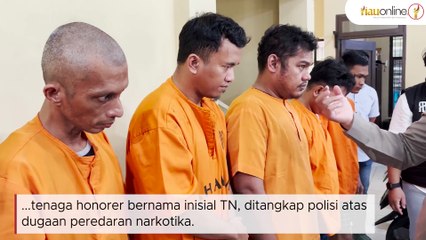 Pecatan Polri dan Honorer Ditangkap Edarkan Narkoba di Pekanbaru