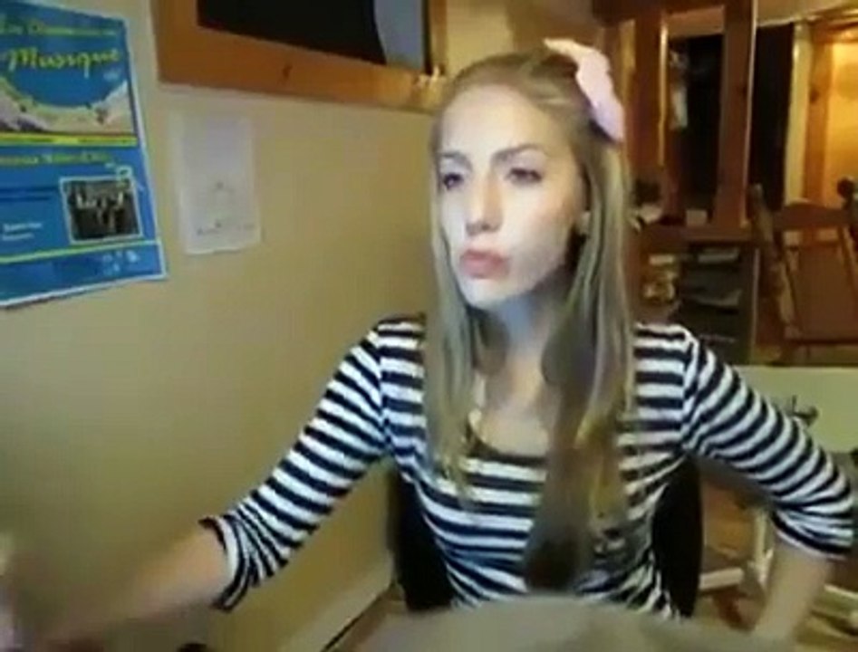 Western Lady singing in Tamil