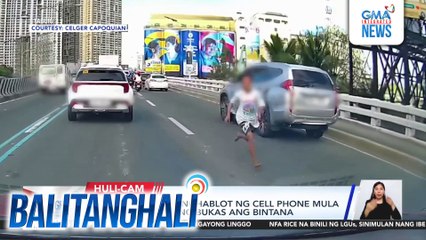 Batang lalaki, nanghablot ng cell phone mula sa isang sasakyang bukas ang bintana | Balitanghali