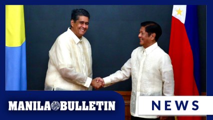 Palau president thanks Filipinos for saving his father's life, helping Palau's development