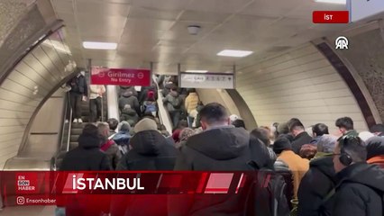 İstanbul'da haftanın ilk iş gününde trafik yoğunluğu yaşanıyor