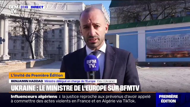 Guerre en Ukraine: C'est le moment de rester unis, déterminés, et d'assurer un rapport de force avec la Russie , indique le ministre délégué en charge de l'Europe, Benjamin Haddad