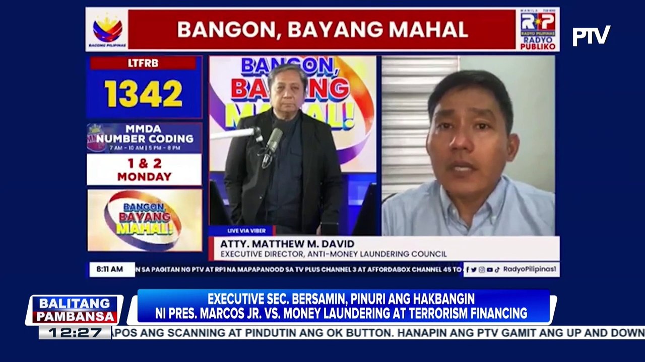 ES Bersamin, pinuri ang hakbangin ni PBBM vs. money laundering at terrorism financing