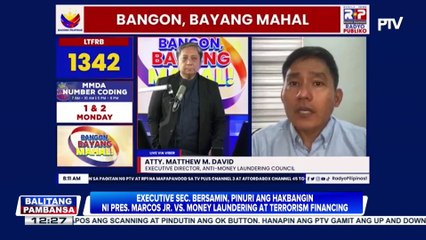 ES Bersamin, pinuri ang hakbangin ni PBBM vs. money laundering at terrorism financing