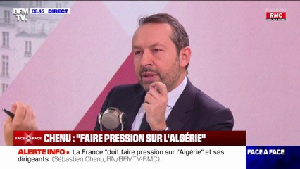 Accord migratoire de 1968: "Emmanuel Macron a peur de déstabiliser une partie de la communauté franco-algérienne", pour Sébastien Chenu (RN)