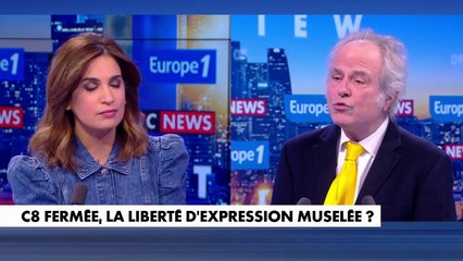 Fermeture de C8 : «C'est une honte [...] Emmanuel Macron est derrière tout ça», accuse Franz-Olivier Giesbert