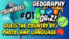 Geography Quiz Challenge: Guess the Country by Photos & Language! 🌍 | 10 Fun Quizzes with Timer & Flag Reveals