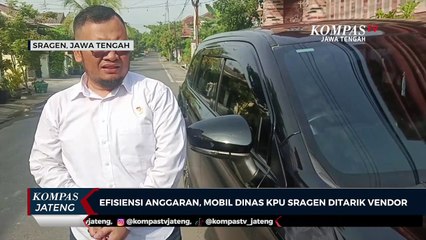 Efisiensi Anggaran, Mobil Dinas KPU Sragen Ditarik Vendor