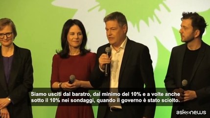 Germania, Habeck: "Congratulazioni a Merz, Verdi sono disponibili"