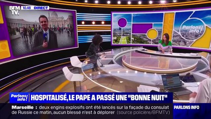 Hospitalisation du pape: le souverain pontife a passé "une bonne nuit"