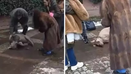 Beşiktaş’ta kaldırımda yürüyen köpek elektrik akımına kapıldı