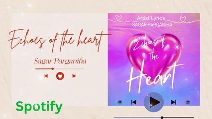 "Echoes of the Heart" Official Song | Artist- Sagar Parganiha | Spotify.